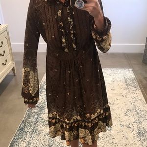 Long sleeve floral dress